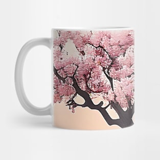 Light Pink Blossoming Cherry Tree Pretty Peach Tree Mug